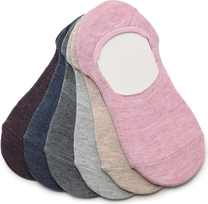 MeMoi High Cut 6Pack NoShow Socks