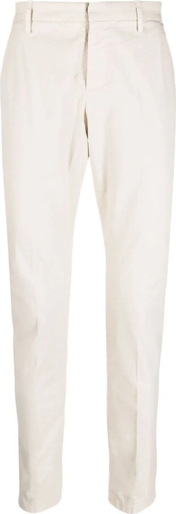 Tapered-Leg Cotton Trousers