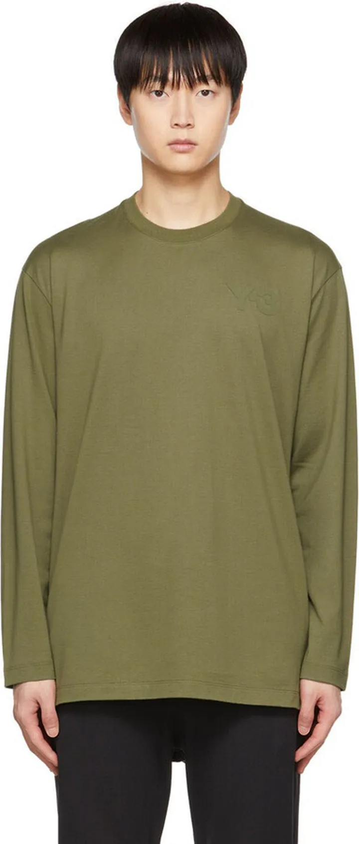 Y-3 Green Classic Long Sleeve T-Shirt