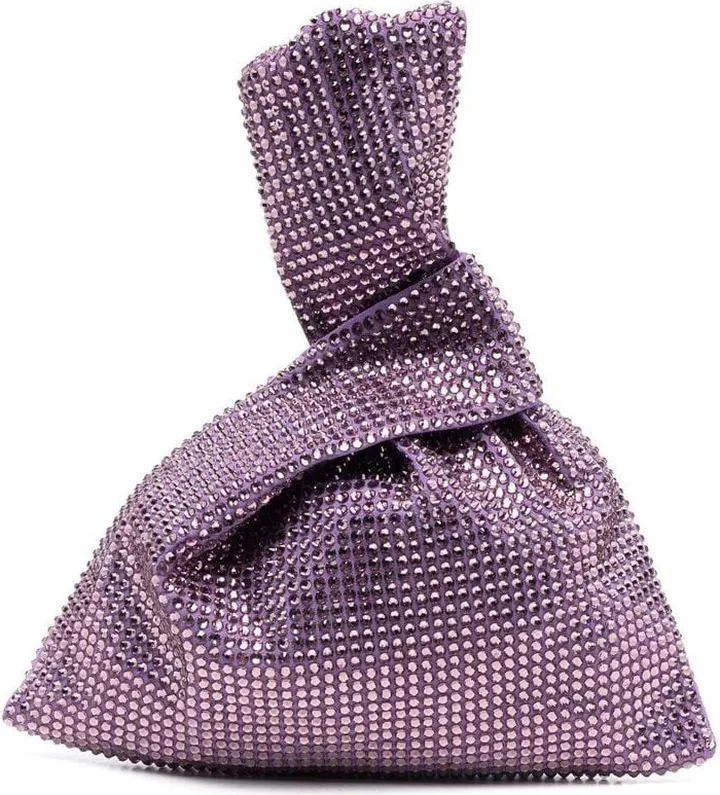 Mini Crystal-Embellished Tote Bag