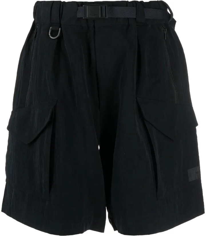 belted Bermuda cargo shorts