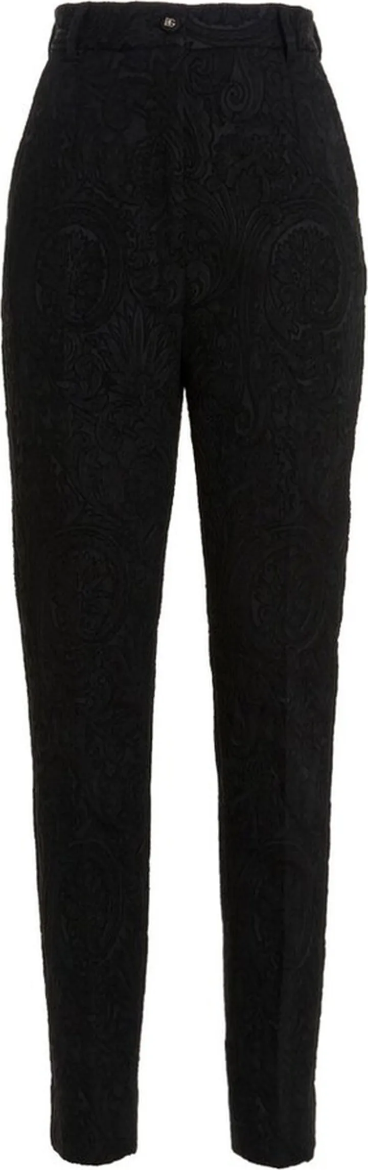 Dolce & Gabbana High-Waisted Jacquard Pants