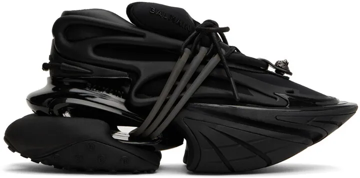 Balmain Black Unicorn Low-Top Sneakers
