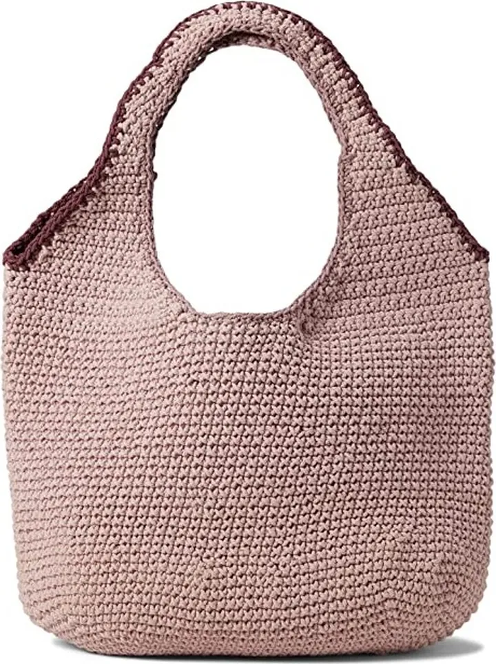 Madewell The Crochet Shopper Bag (Wisteria Dove Multi) Shoulder Handbags