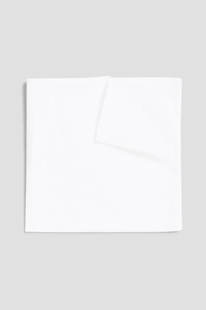 Cotton-blend poplin pocket square