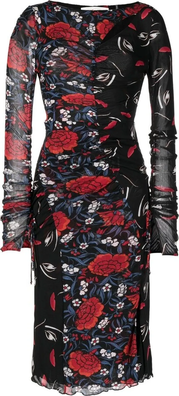 Devanna floral-print midi dress