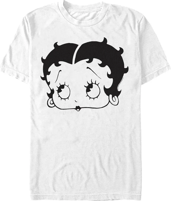 Men's Betty Boop Big Face T-Shirt - White - 3X Large