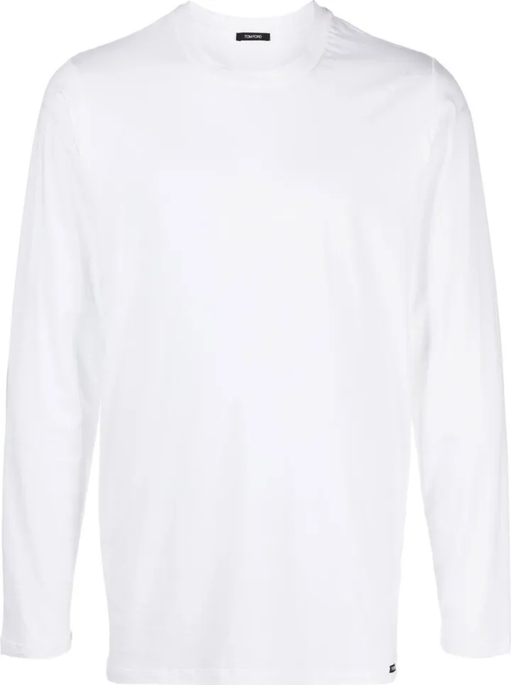 logo-patch detail long-sleeved T-shirt