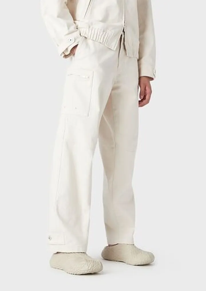 Denim cargo jeans