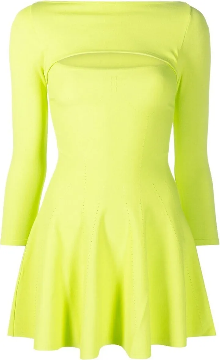 cut-out A-line dress