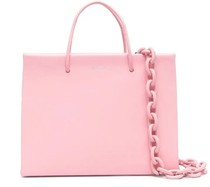 Chain-Handle Tote Bag