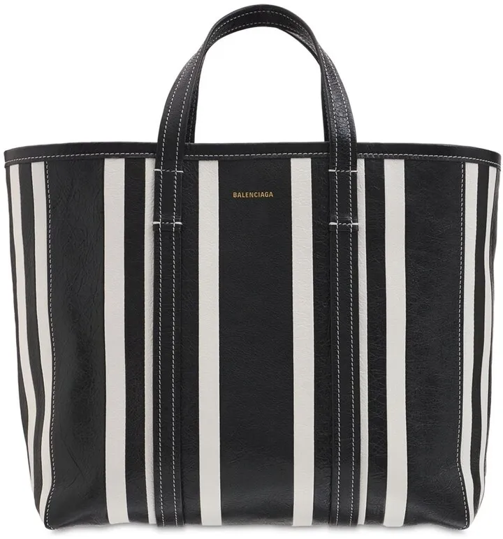 Medium Barbes Leather Tote Bag