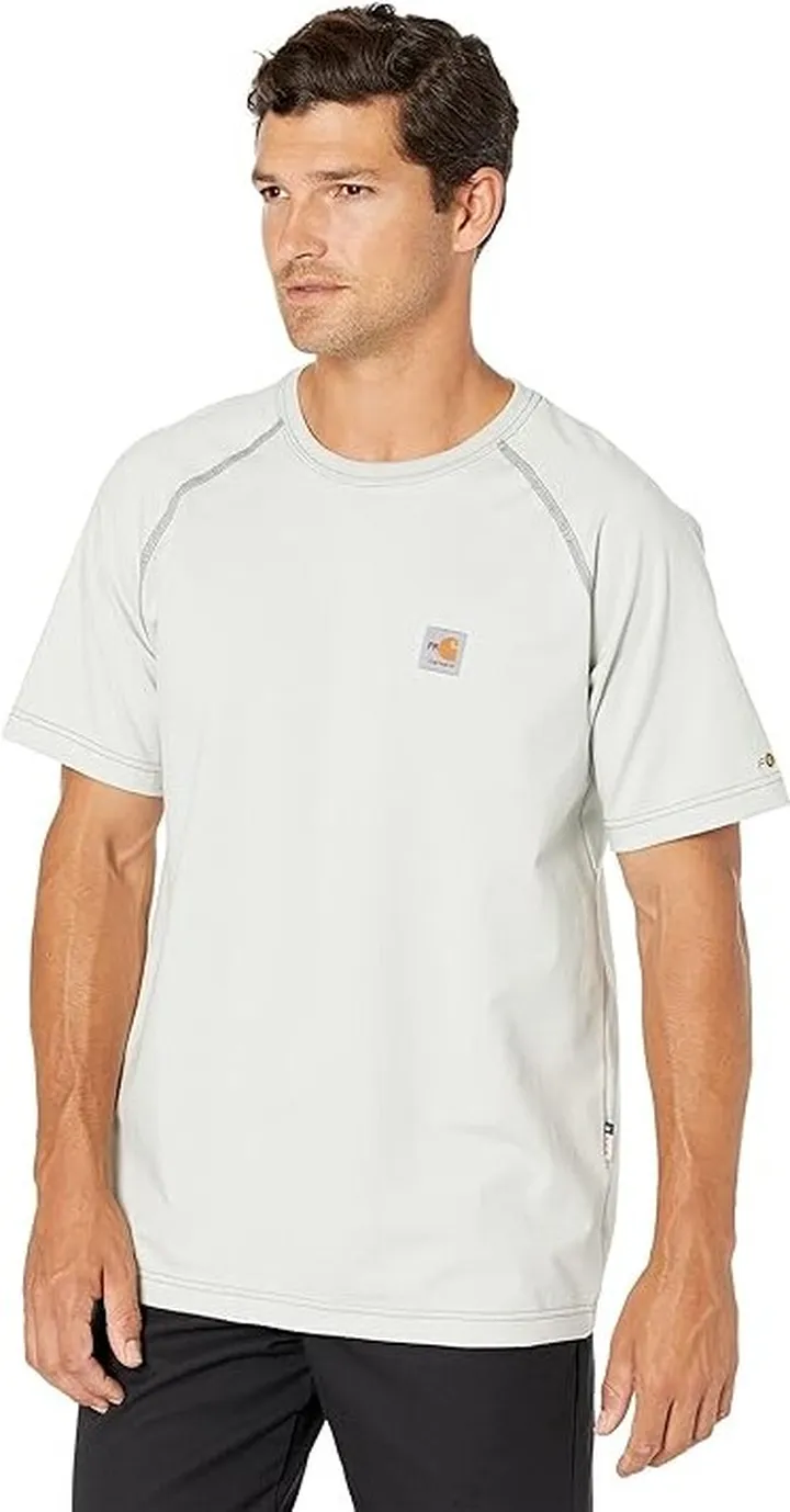 Carhartt Flame-Resistant Force Short Sleeve T-Shirt (Light Gray) Men's Clothing