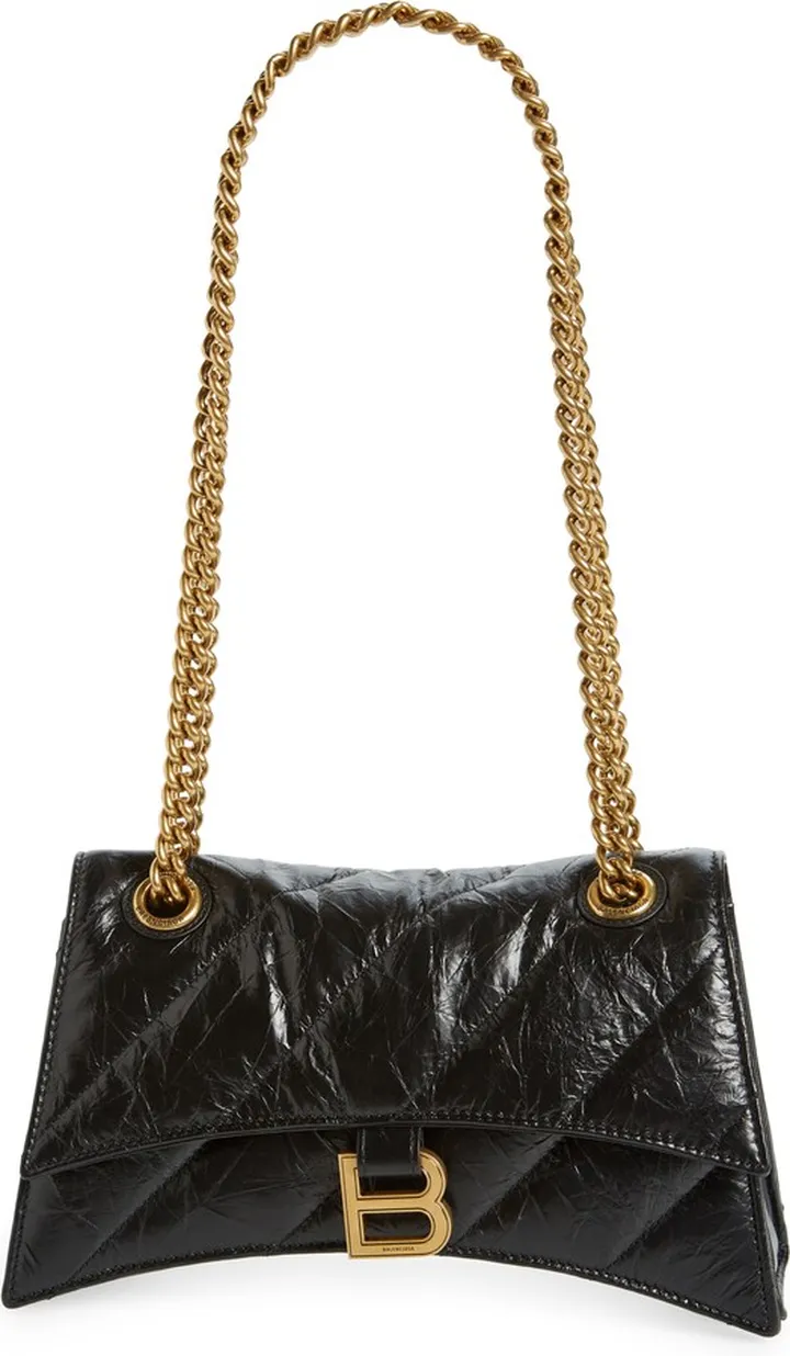 Crush Quilted Leather Shoulder Bag