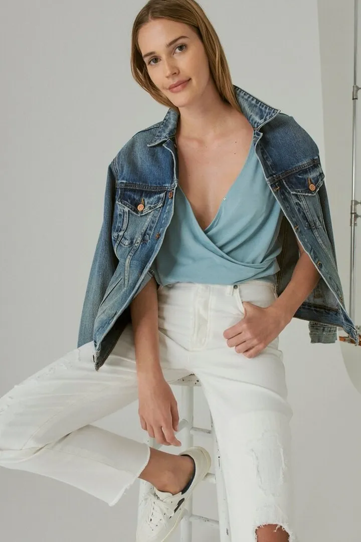 Sandwash Wrap Top
