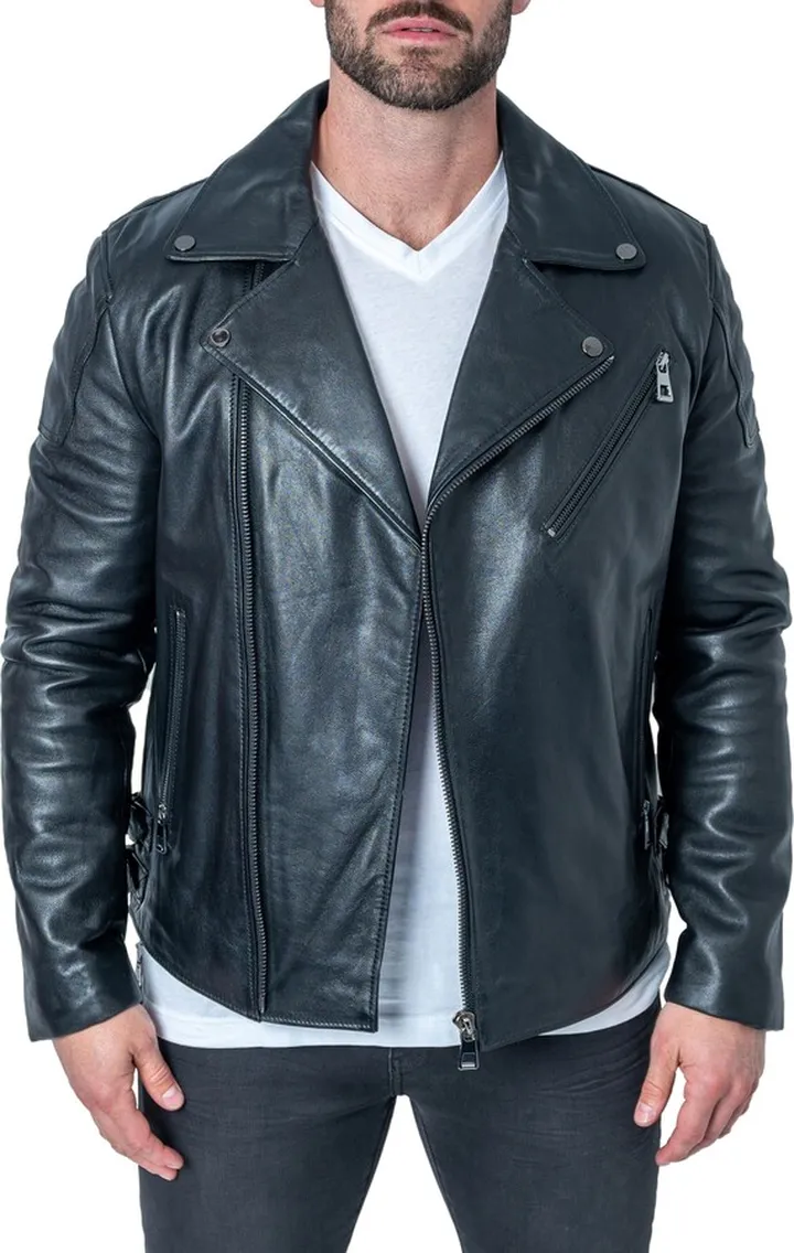 Thought Black Leather Jacket