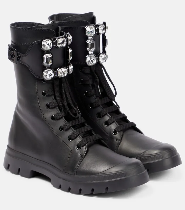 Viv' Walky leather lace-up boots