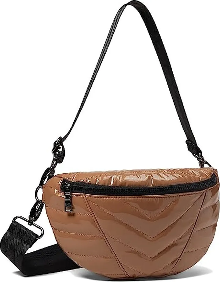 THINK ROYLN Little Runaway - Small (Dark Nude Patent) Handbags