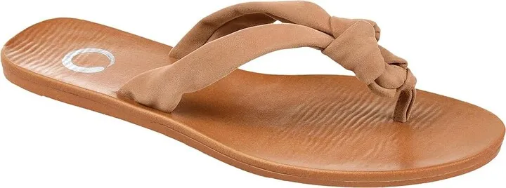 Journee Collection Brindle Sandal (Tan) Women's Shoes