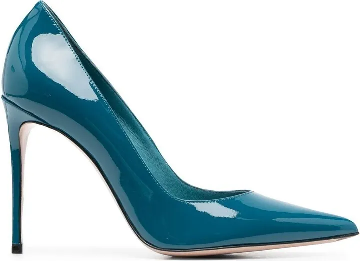 Eva 120mm patent-leather pumps