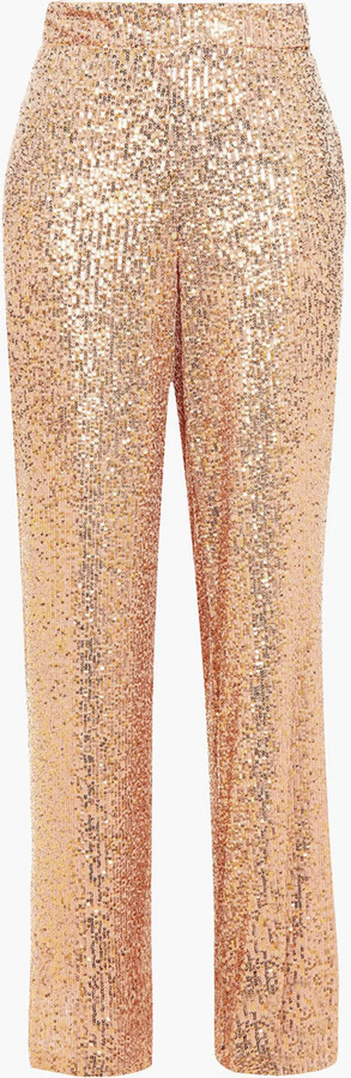 Sequined tulle wide-leg pants