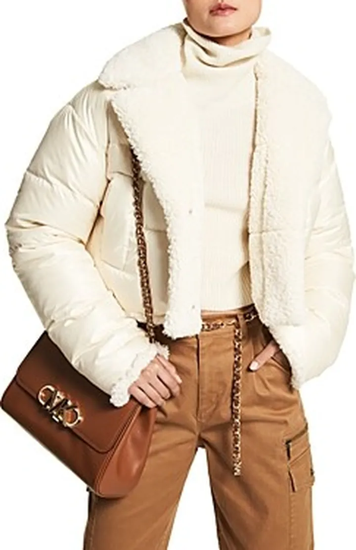 Michael Michael Kors Faux Fur Reversible Cropped Jacket