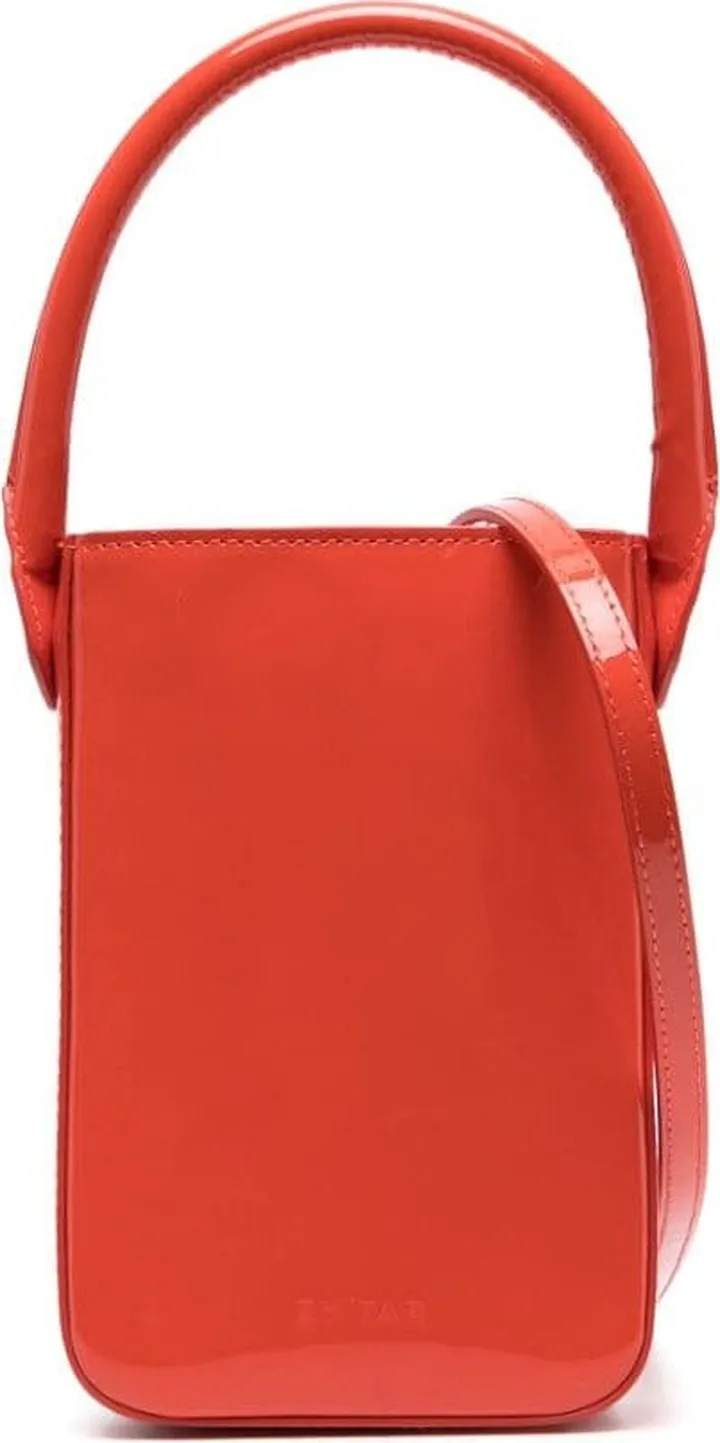 Note patent leather mini bag