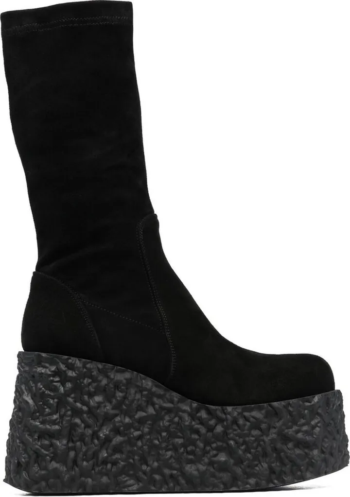 60mm Suede Platform Boots