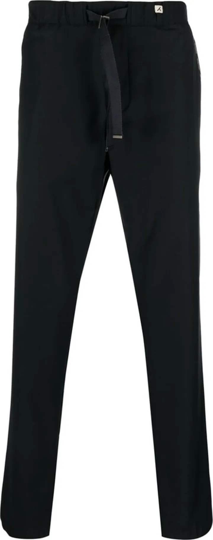 Strap-Detail Straight-Leg Trousers