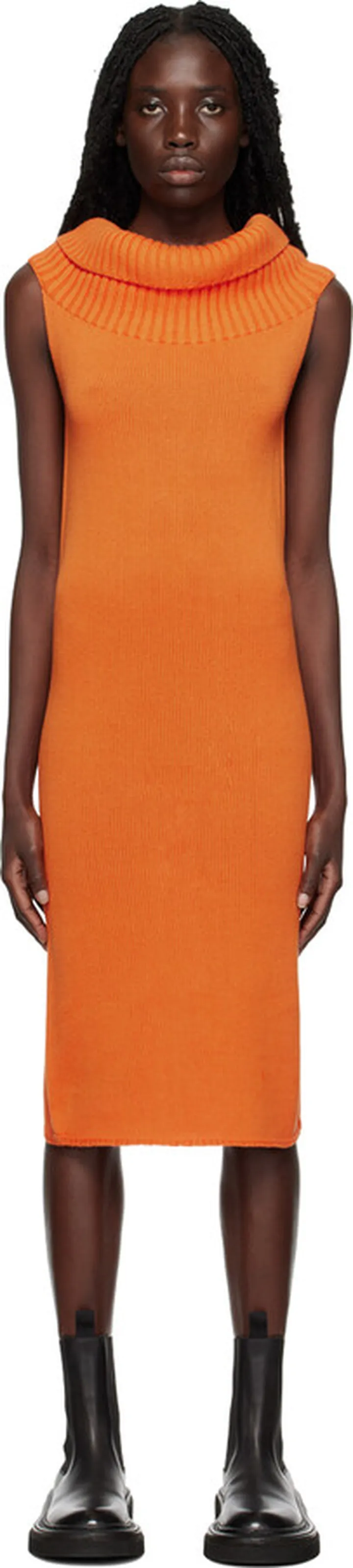 Baserange SSENSE Exclusive Orange Obeo Mid Dress