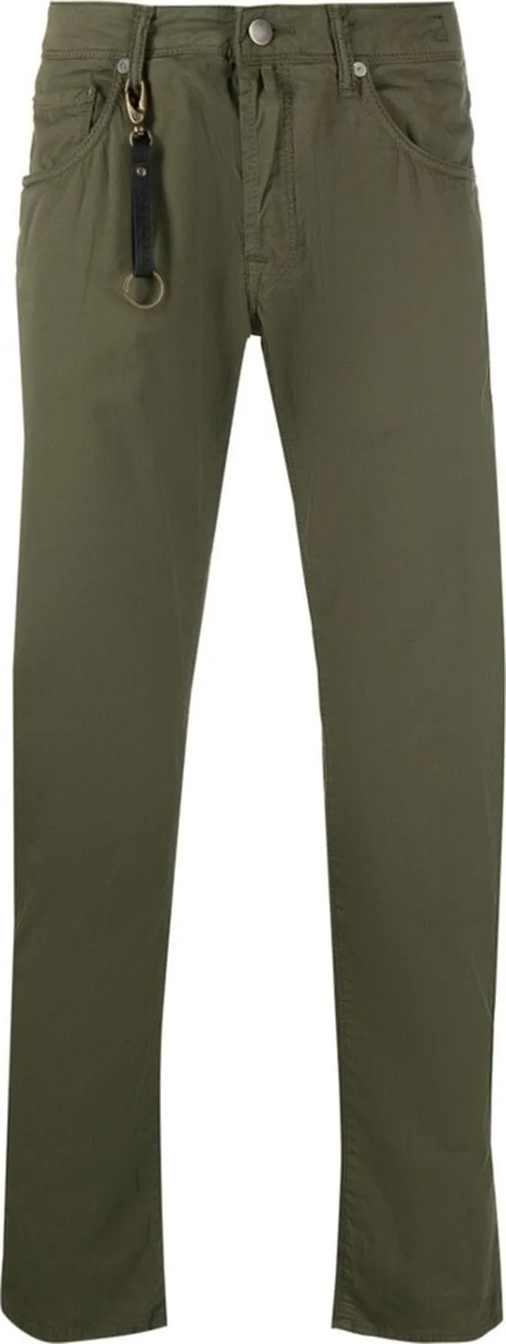 Mid-Rise Straight-Leg Trousers