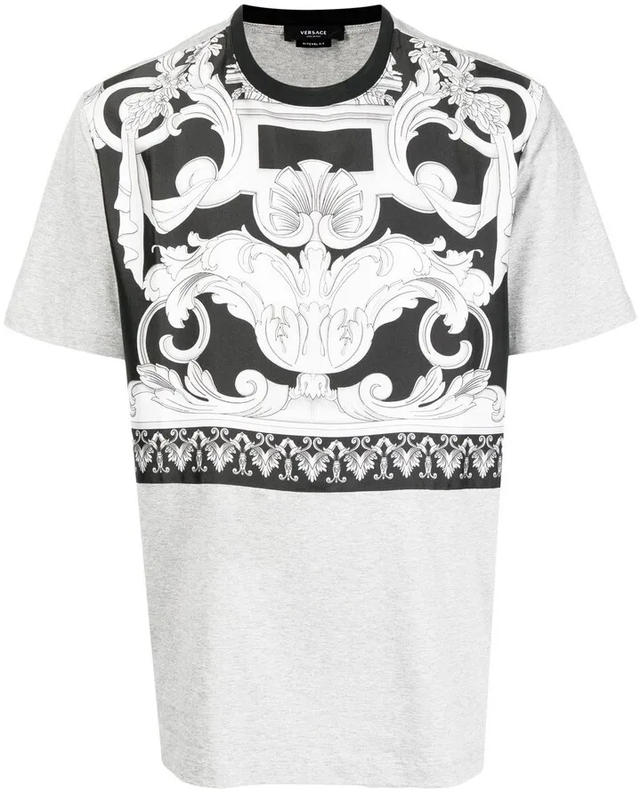 Barocco-print cotton T-shirt