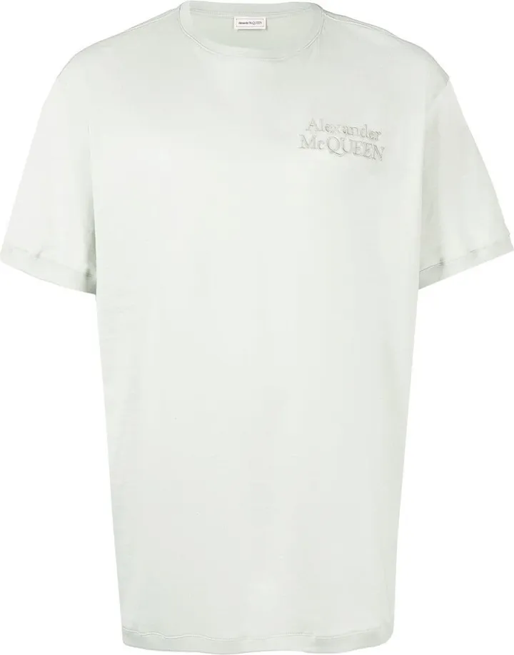 logo-embroidered cotton T-shirt