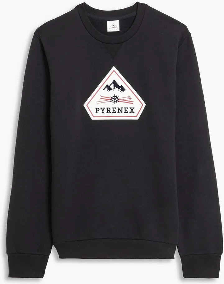Charles printed cotton-fleece sweatshirt