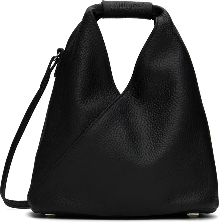 MM6 Maison Margiela Black Leather Crossbody Bag