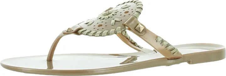 Georgica Womens Flip-Flops Thong Jelly Sandals