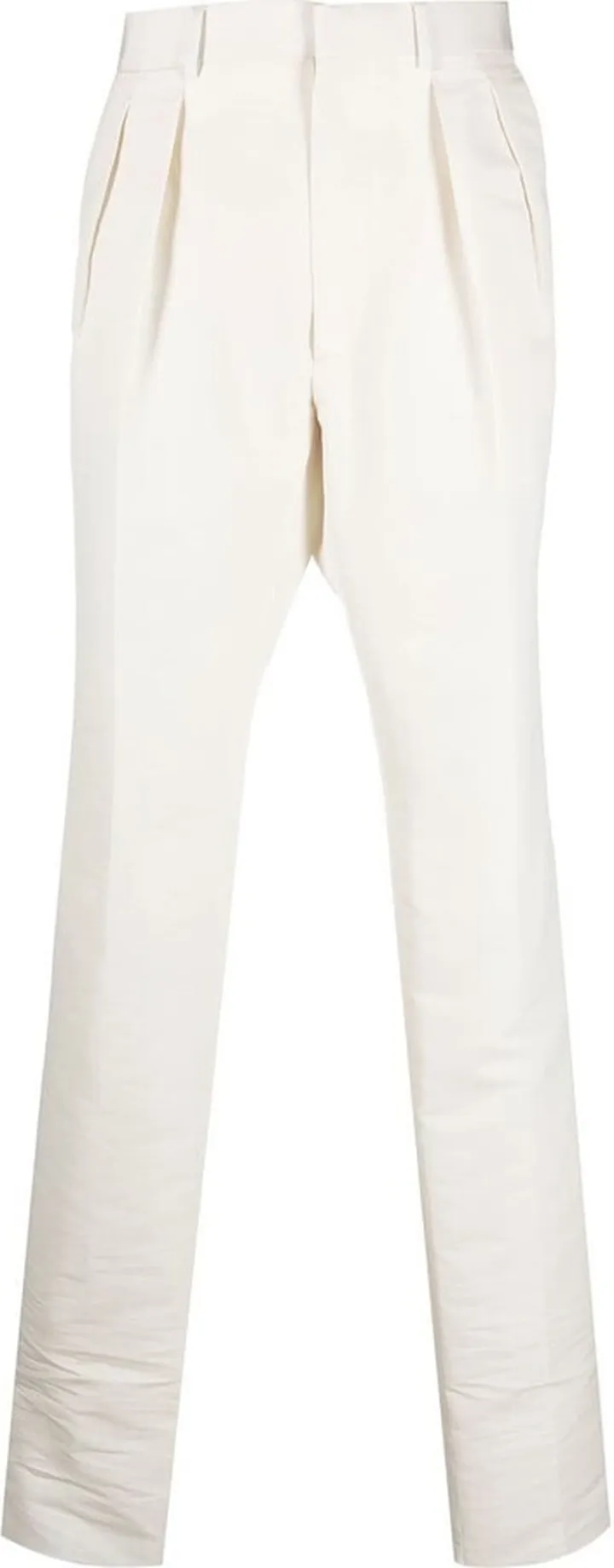 Pleated Tapered-Leg Trousers