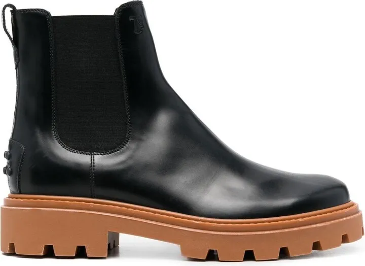 Chrome Pebble detail Chelsea boots
