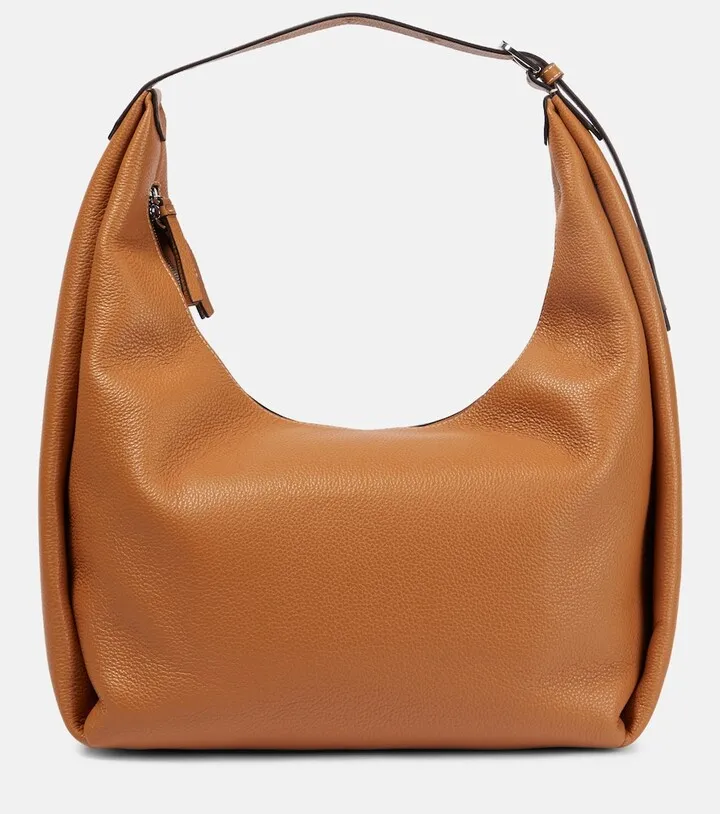 Large leather tote bag