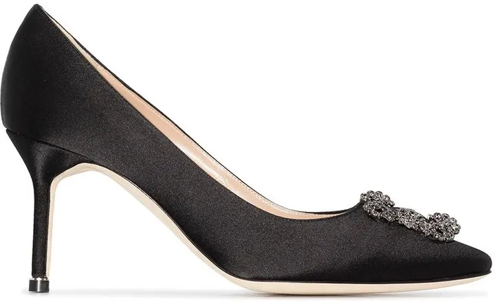 Hangisi 70mm crystal-embellished pumps