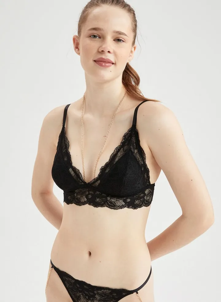 Plunge Neck Bra