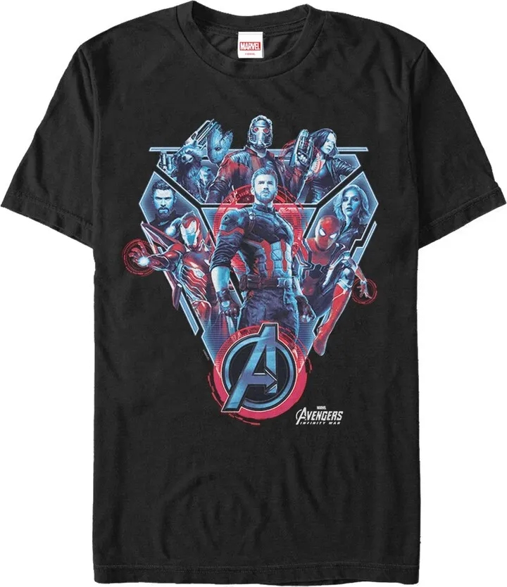 Men's Marvel Avengers: Infinity War Armor T-Shirt - Black - Medium