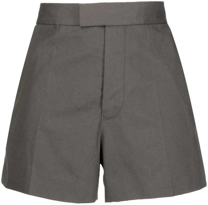 Striped Tailored Cotton Shorts