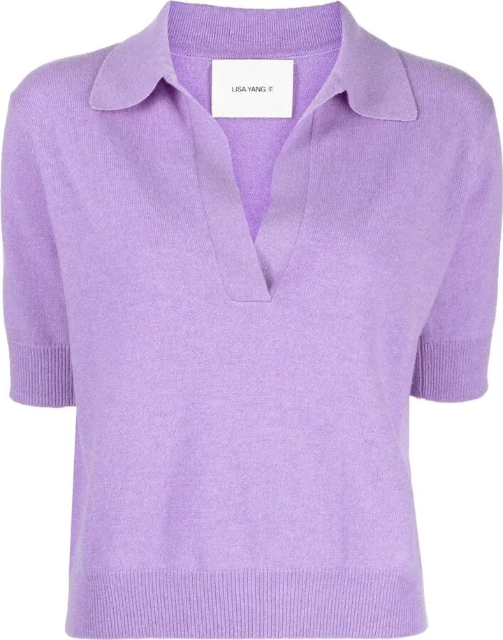 Cashmere-Knit Polo