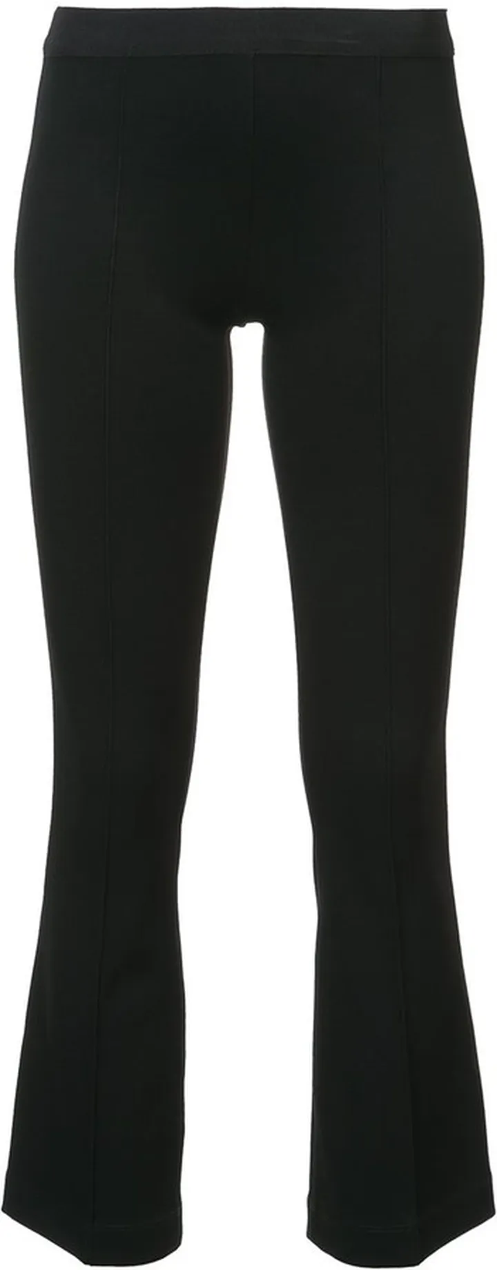 Cropped Flare Rib Trousers