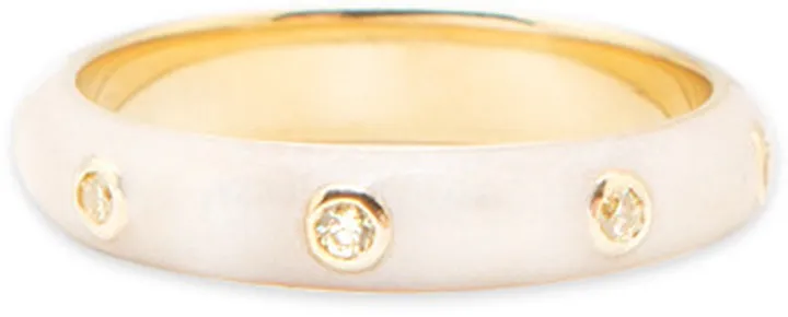 Celestine Yellow Sapphire Band Ring- Size 6