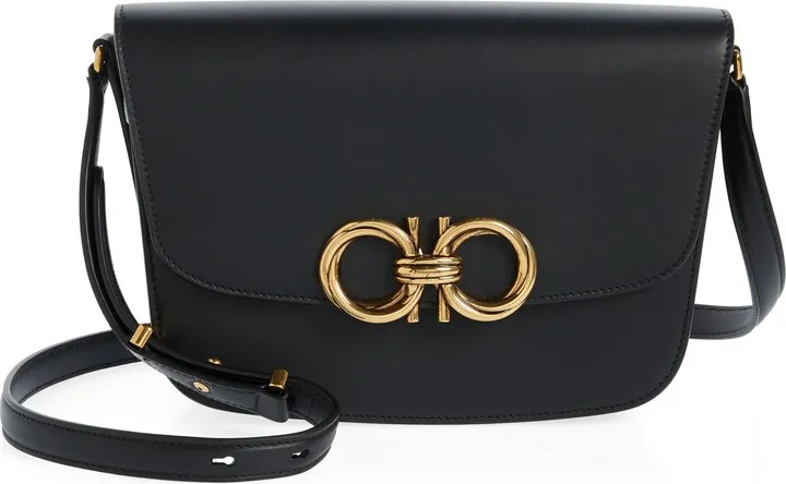 Trapezio Calfskin Crossbody Bag