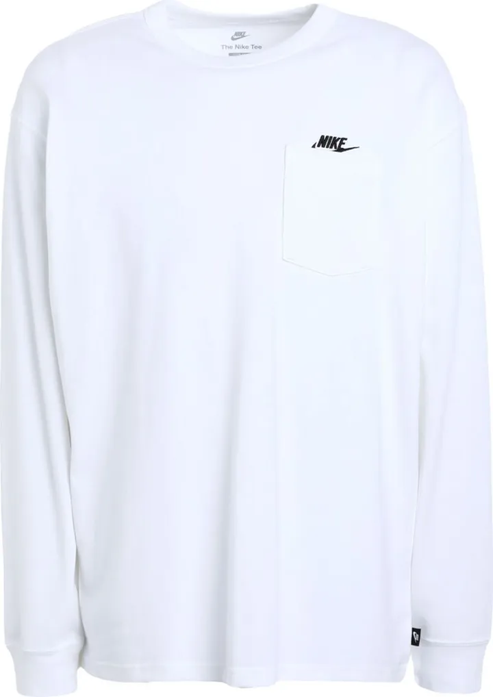 Nike Sportswear Premium Essentials Men's Long-sleeve Pocket T-shirt T-shirt White