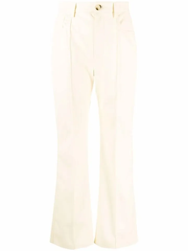 Zoey cropped kick-flare trousers