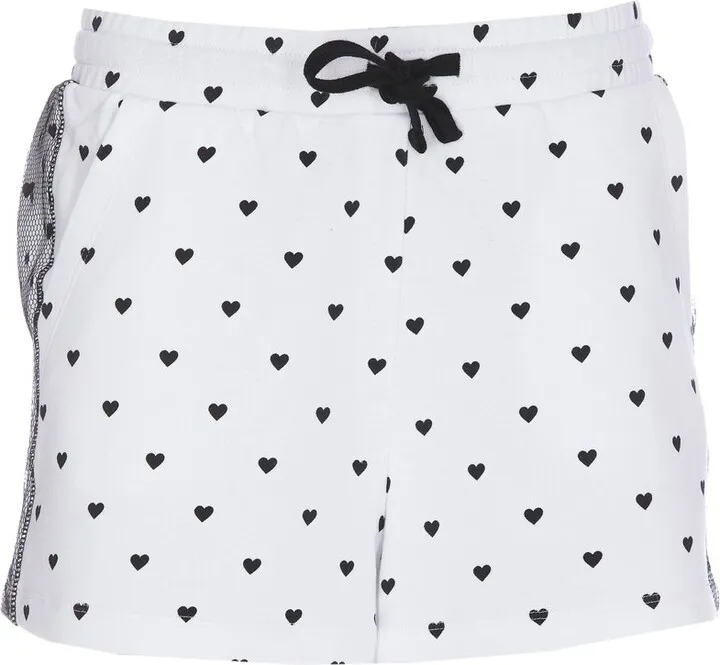 REDValentino Heart Printed Drawstring Shorts